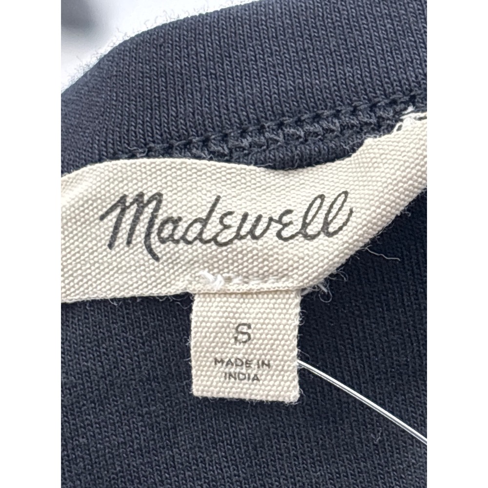 Madewell Black Sleeveless Scoop-Neck Midi Dress - Picture 9 of 12